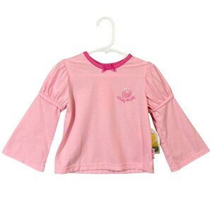 Sesame Street Baby Girl Pink Long Sleeve Shirt W/ Bow Daisy Crazy NWT Size 2T